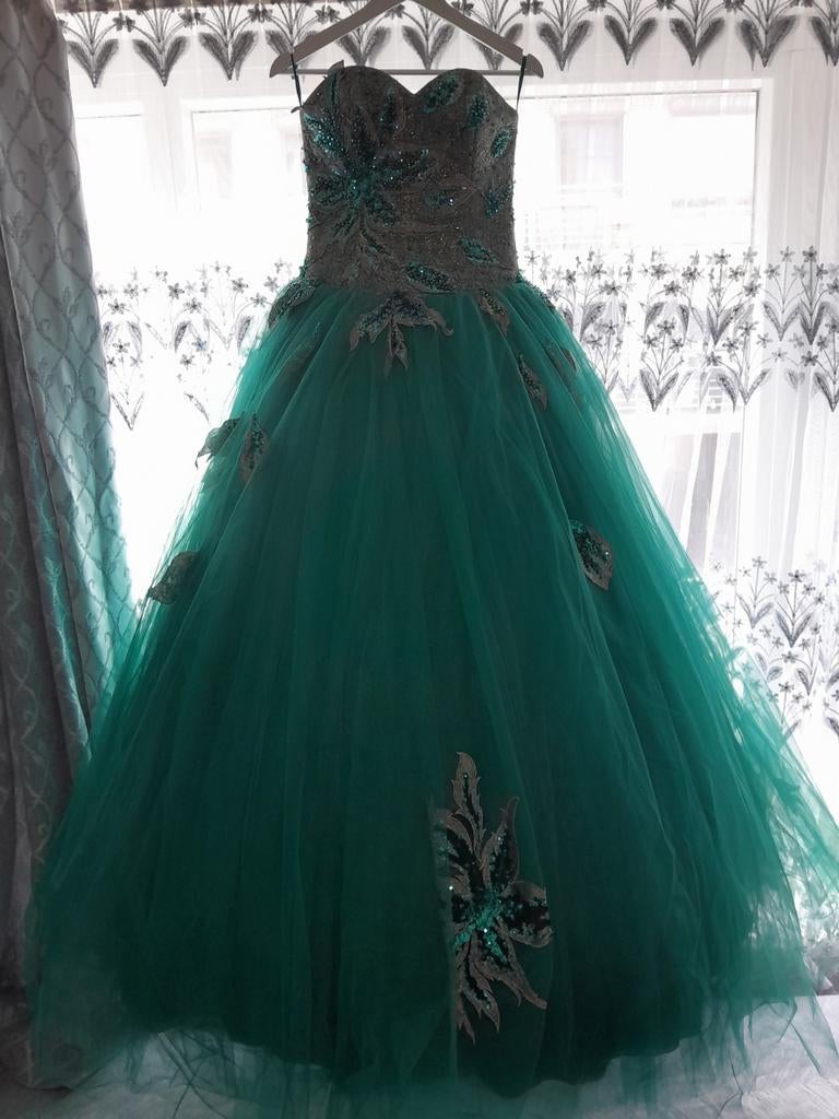 turquoise baljurk, Kleding | Dames, Gelegenheidskleding, Ophalen of Verzenden