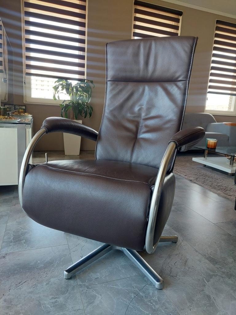 Lederen fauteuil/ relax stoel te koop aangeboden!, Huis en Inrichting, Stoelen, Ophalen of Verzenden, Zo goed als nieuw, Leer