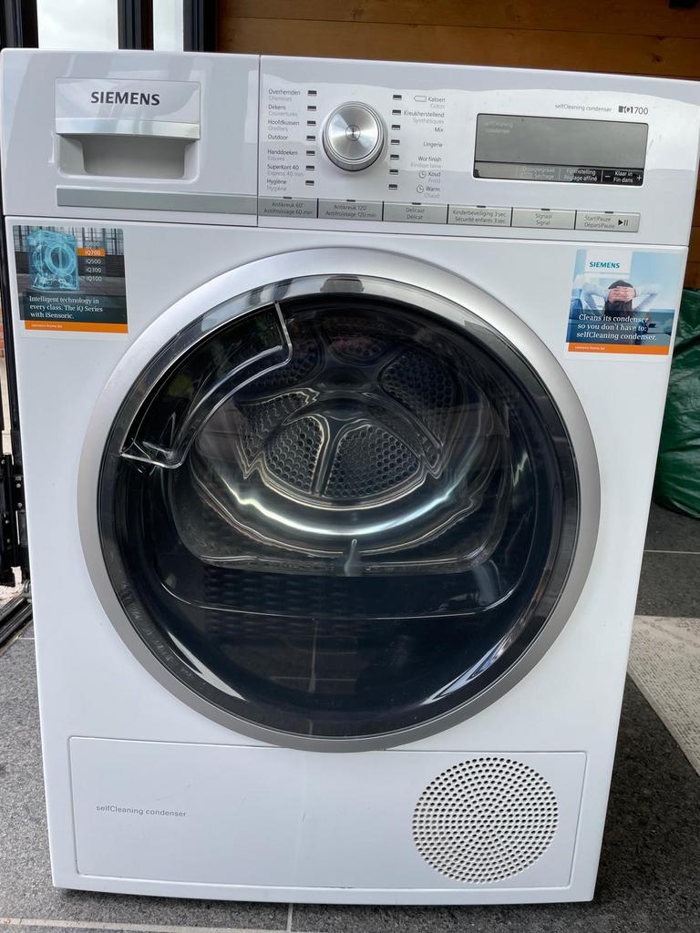 Séchoir Siemens IQ 700 WT47W560FG, 6 à 8 kg, Chargeur frontal, Enlèvement, Utilisé