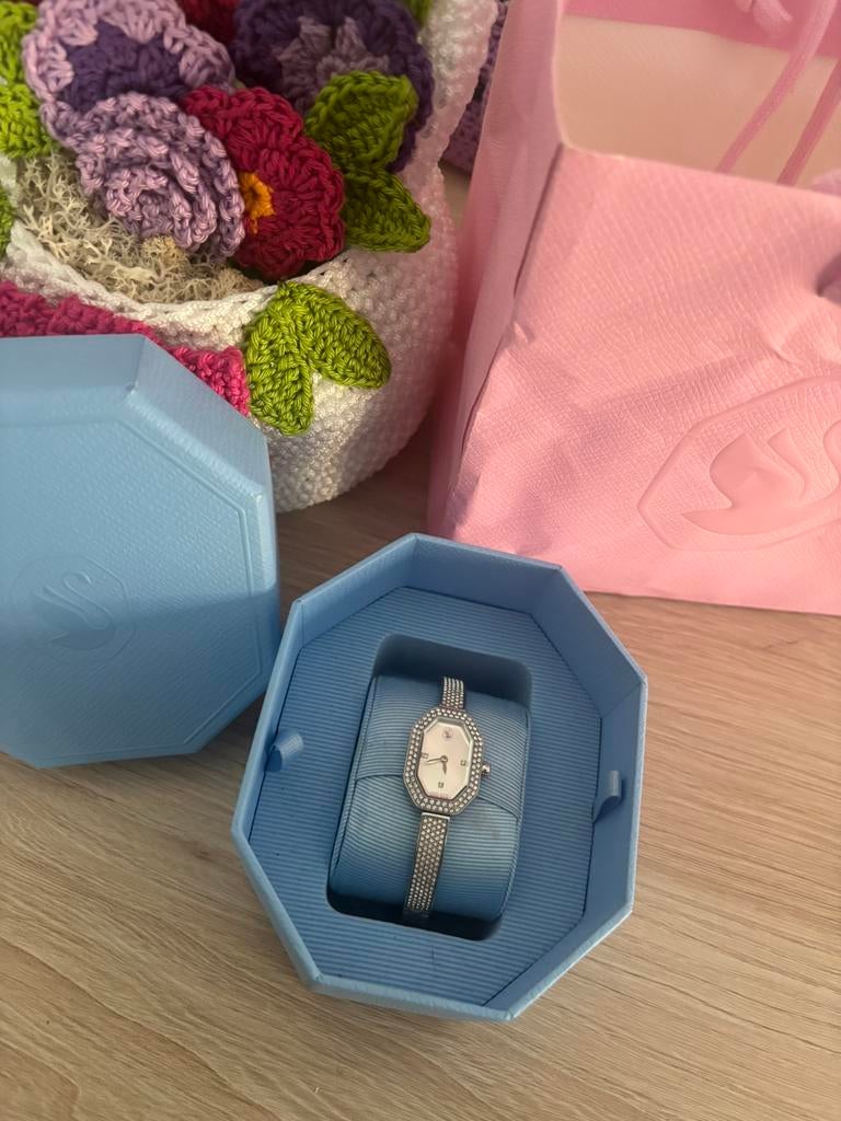 Swarovski Dextera Octagon Watch, Ophalen, Zo goed als nieuw, Polshorloge, Overige merken