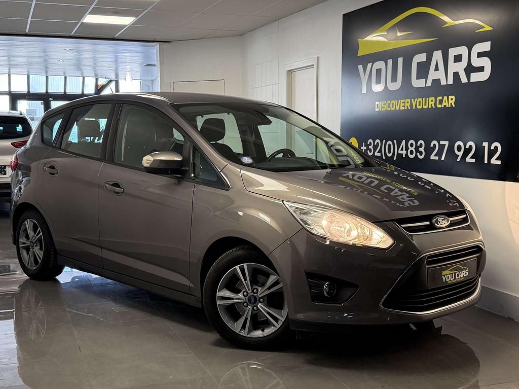 Ford C-Max 1.0 EcoBoost Titanium Style S-S 1 Jaar Garantie, Auto's, Ford, Euro 5, Stof, Gebruikt, Zwart