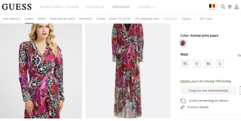 Jurk merkkledij, Kleding | Dames, Ophalen of Verzenden, Nieuw, Maat 42/44 (L)