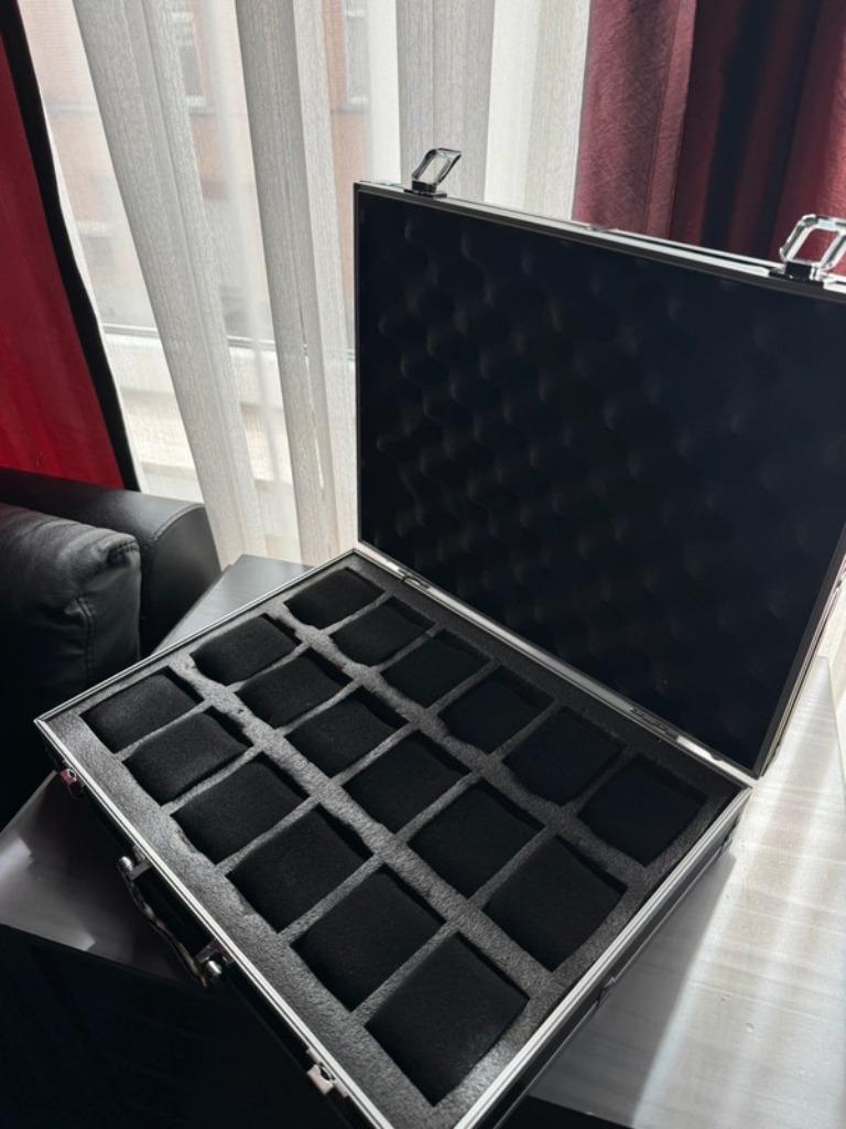 Grande boite type malette pour montre 18 places rangement, Neuf, Enlèvement ou Envoi, Omega, Montre de poche