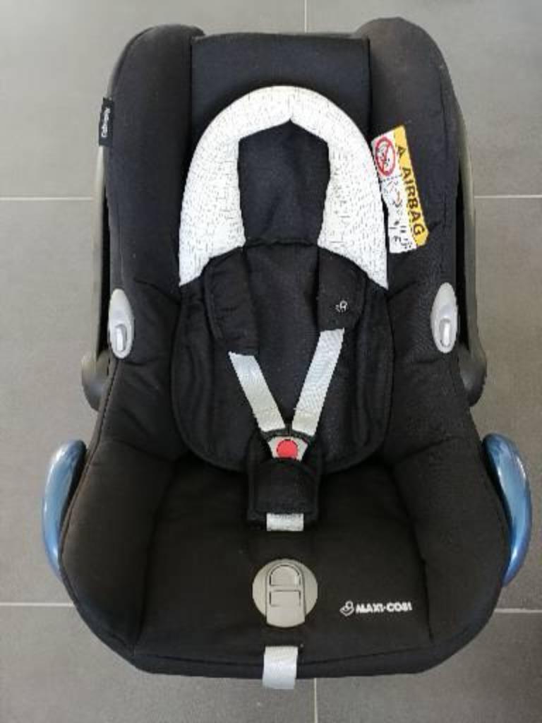 Autostoel Maxi Cosi Cabriofix + easy fix, black grid, Kinderen en Baby's, Autostoeltjes, Zo goed als nieuw, Isofix, Maxi-Cosi