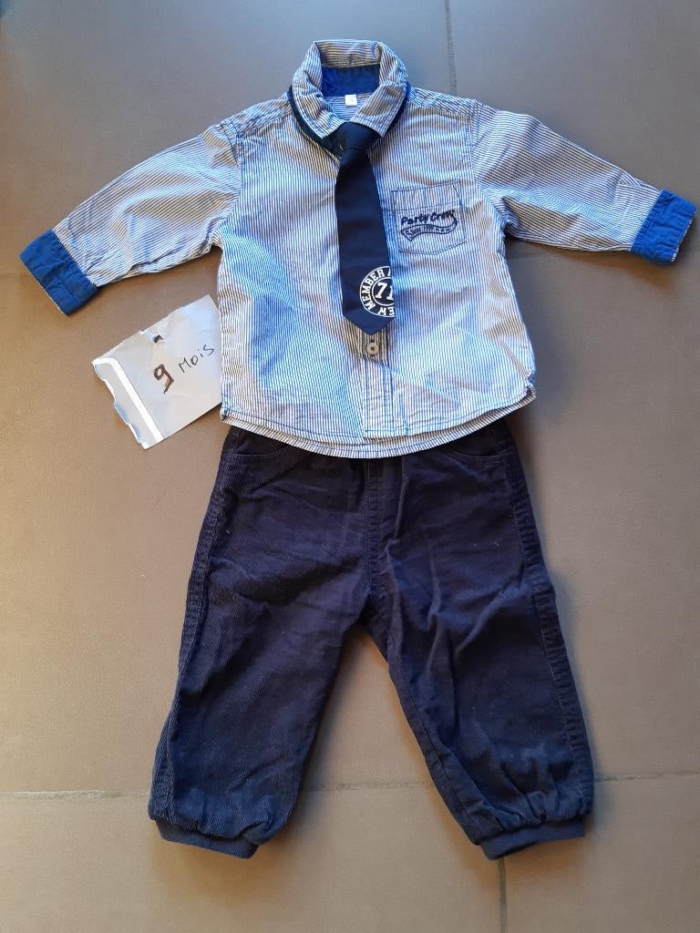 Shirt+broek, C&A, 9 maanden, Kinderen en Baby's, Babykleding | Maat 74, C&A, Ophalen of Verzenden, Zo goed als nieuw, Setje