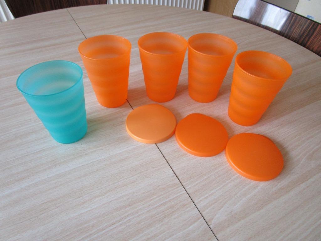 Gobelets tupperware, Enlèvement ou Envoi, Comme neuf, Orange, Récipient ou Bol