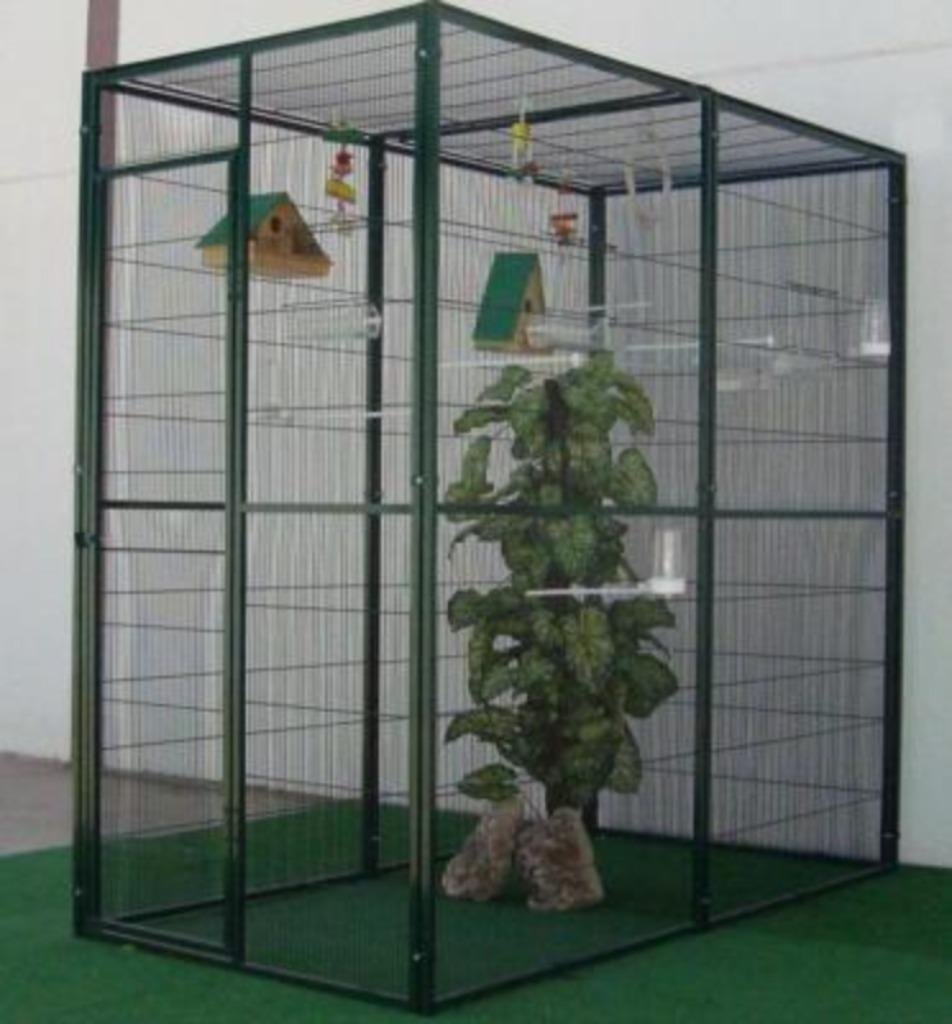 Volière jardin 2x1x2 m toit en maille CAGE canari perruche, Animaux & Accessoires, Oiseaux | Cages & Volières, Neuf, Volière, Métal