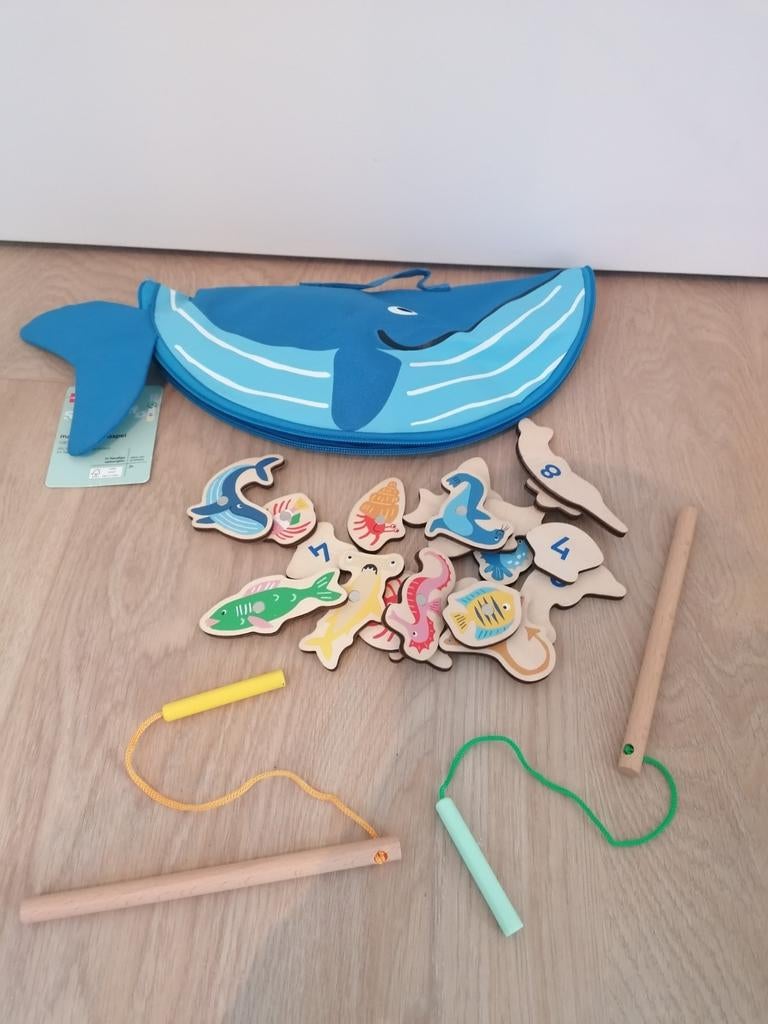 Magnetisch visspel in leuk opbergzakje, Ophalen of Verzenden, Nieuw, Overige typen