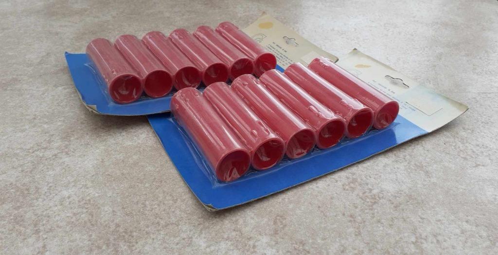 2 x 6 kaarsen 10 cm voor fitting E 14 - rood, Huis en Inrichting, Ophalen of Verzenden, Nieuw