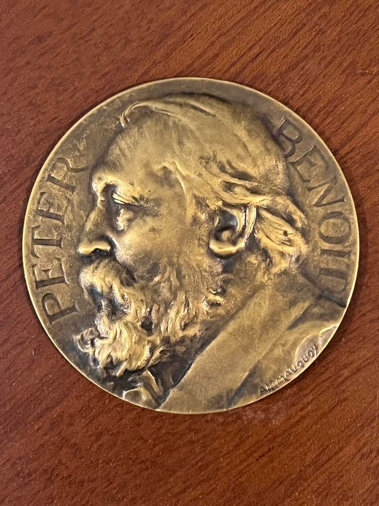 Bronzen munt Peter Benoit, Stad Antwerpen 1951, Ophalen, Brons