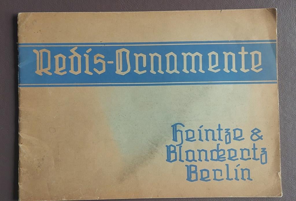Redis Ornamente Heintze & Blankerz Berlin ( 1823-1908), Hobby en Vrije tijd, Ophalen of Verzenden