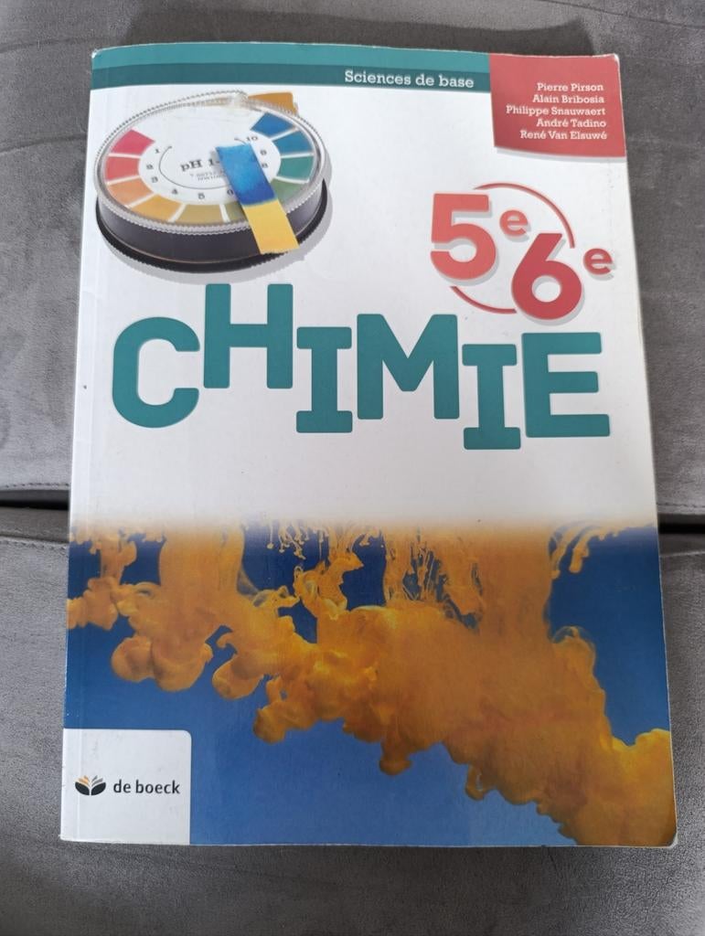 Livre chimie 5/6, Livres, Enlèvement, Utilisé