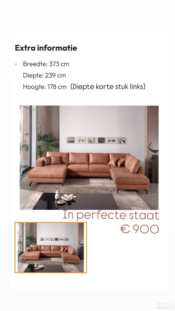 Siège d'angle en daim - Look camel, Maison & Meubles, Canapés | Coins salons complets, Comme neuf, Enlèvement