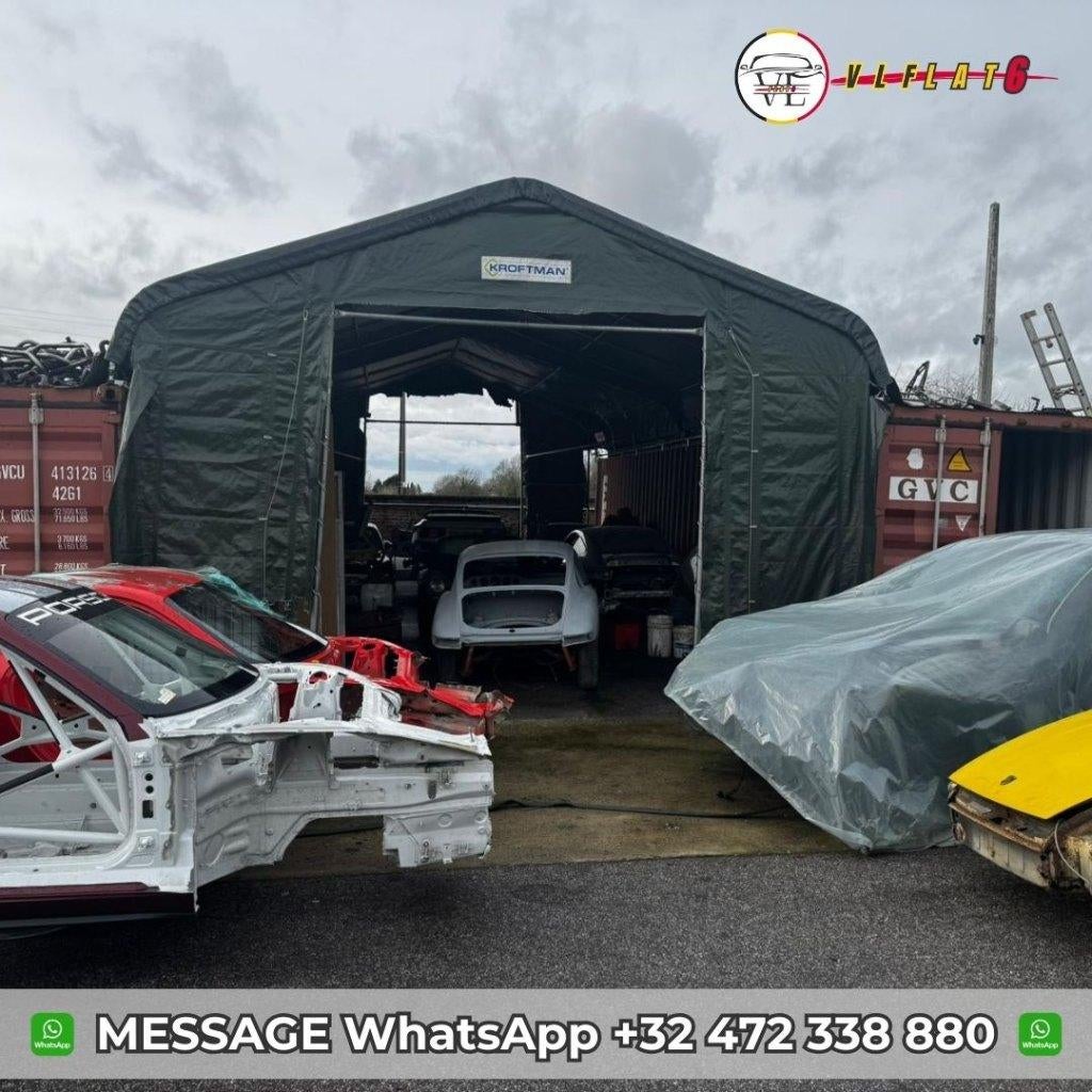 Containertent met dak van 4  12 m, Ophalen