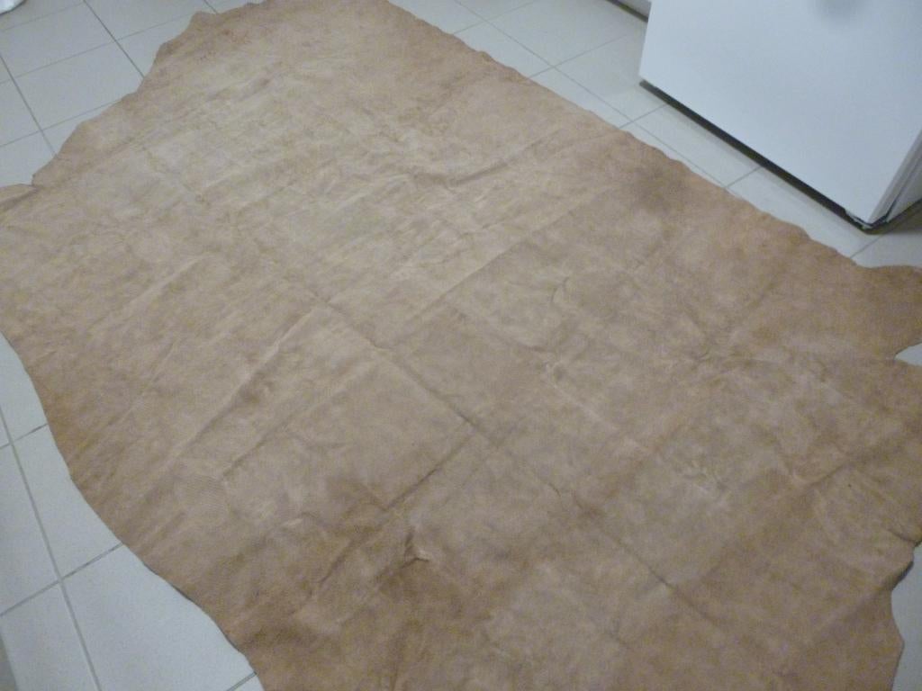 leder vel, Ophalen, Bruin, 120 cm of meer, Leer of Kunstleer