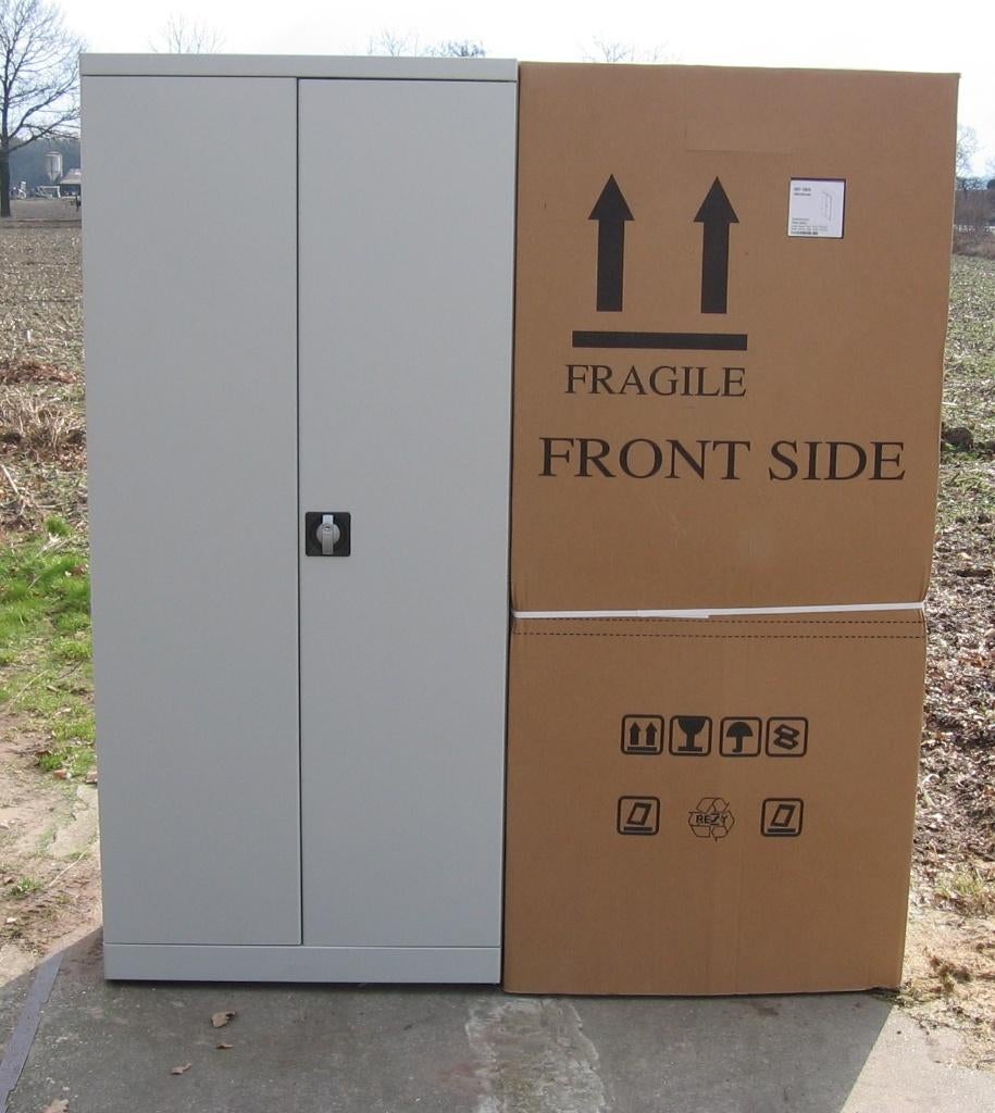 NIEUWE draaideurkast kantoorkast ijzeren kast. Hoog 180 cm, Neuf, 25 à 50 cm, Enlèvement ou Envoi, Stalen Kantoorkast