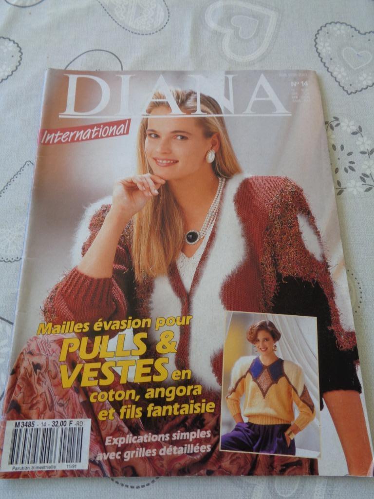 livre de tricot  diana international no 14, Hobby & Loisirs créatifs, Enlèvement ou Envoi, Utilisé, Tricot, Patron ou Livre