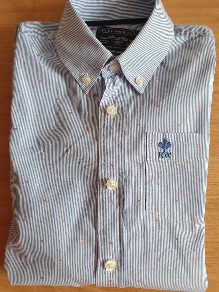 Nieuwstaat hemdje River Woods maat 10 jaar, Kinderen en Baby's, Kinderkleding | Maat 140, River Woods, Overhemd of Blouse, Ophalen of Verzenden