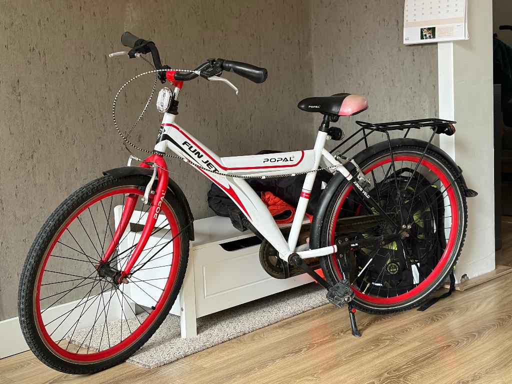 Kinderfiets, Fietsen en Brommers, Ophalen, Gebruikt, 16 tot 20 inch, Popal