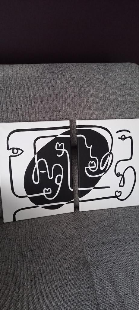 Toiles duo., Enlèvement ou Envoi, Comme neuf