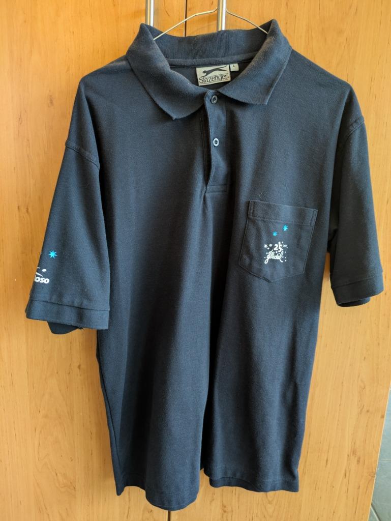 T-shirt polo De Gordel 25 jaar Slazenger, Maat 52/54 (L), Blauw, Slazenger, Ophalen of Verzenden