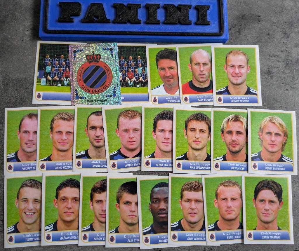 Panini football 2004 22X CLUB BRUGGE  voetbal stickers 2004, Verzenden