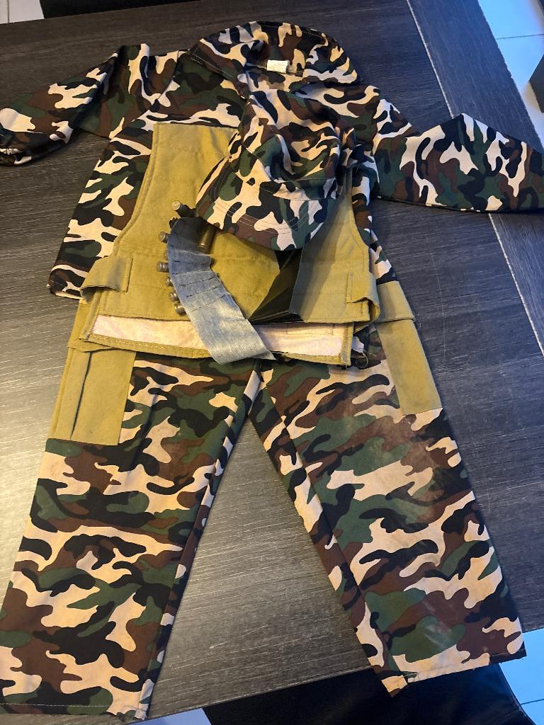 Carnaval soldaten kostum maat 116, Ophalen of Verzenden