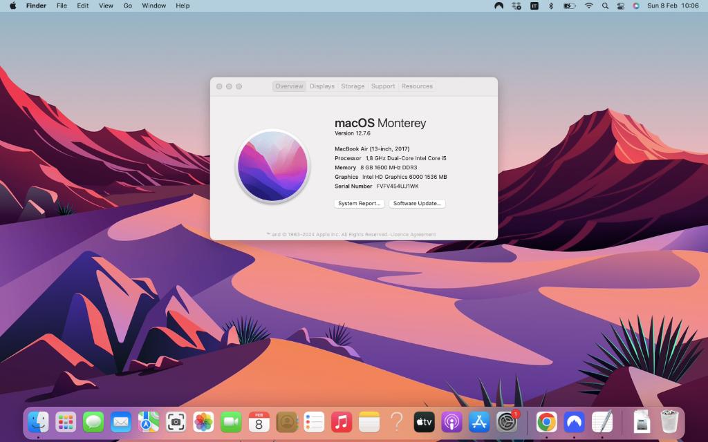 Macbook Air 13 (2017), Computers en Software, Apple Desktops, Ophalen, Gebruikt, Overige modellen, Minder dan 2 Ghz