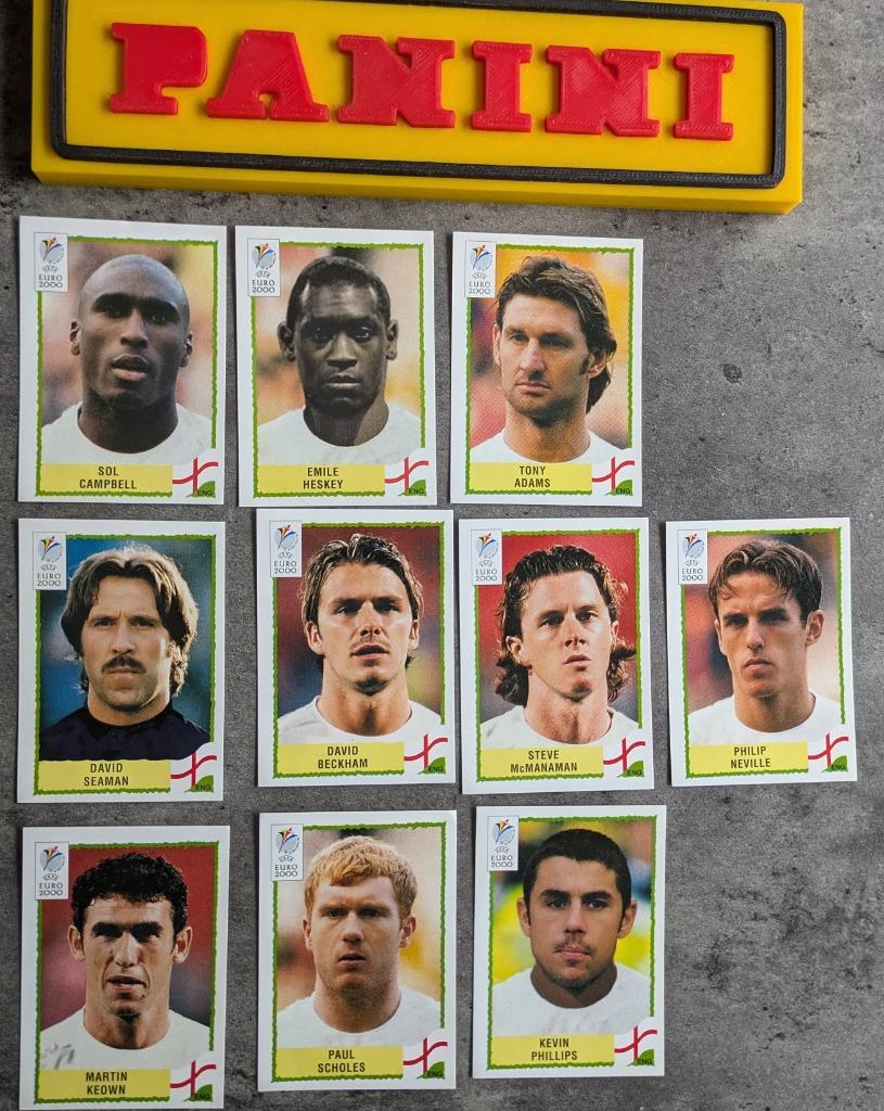 AUTOCOLLANTS PANINI FOOTBALL EURO 2000 LOT10 ANGLAIS, Envoi, Neuf