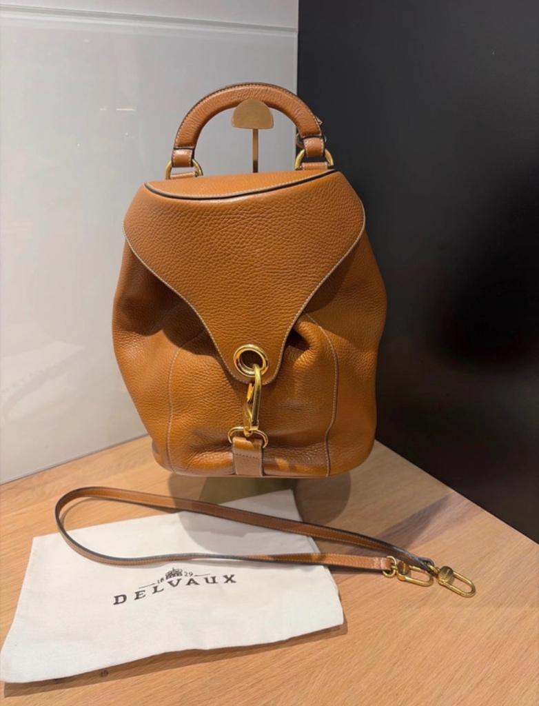 Delvaux tas, Enlèvement ou Envoi, Comme neuf, Brun, Sac à bandoulière