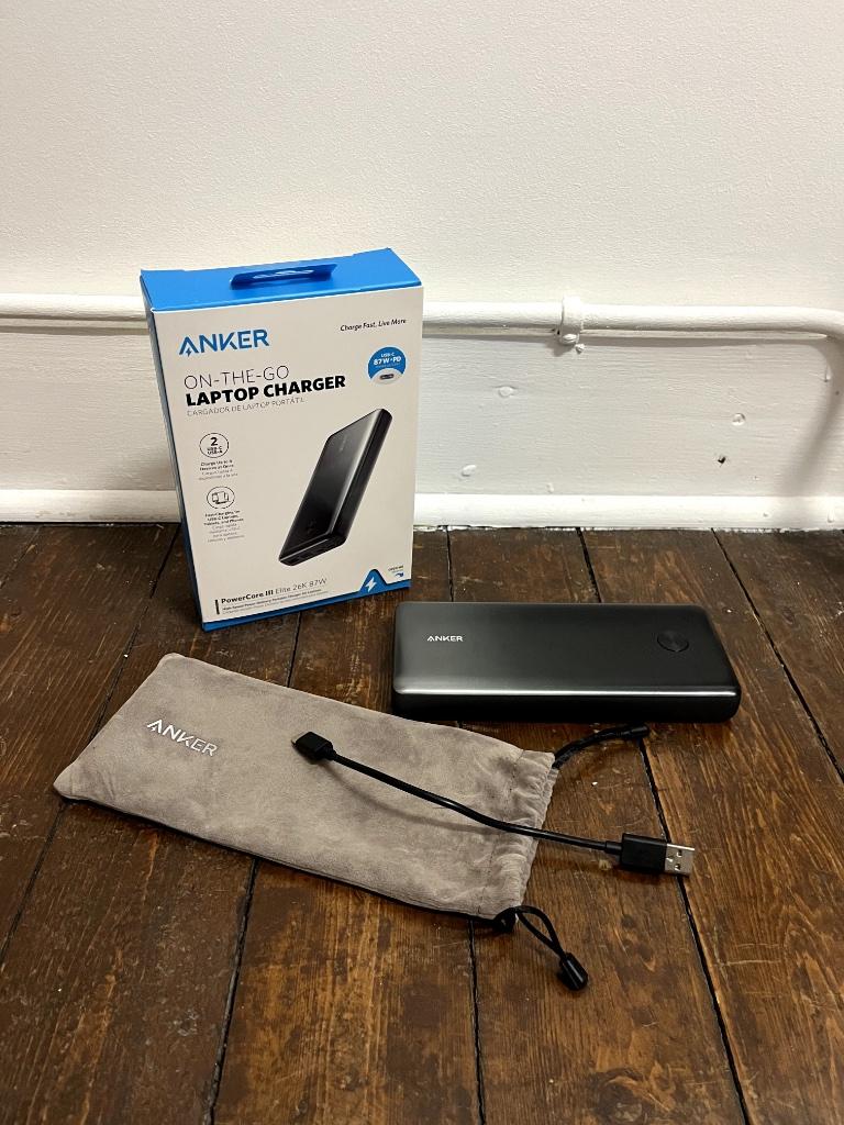 Anker PowerCore III Elite 25600 mAh Powerbank met garantie!, Telecommunicatie, Powerbanks, Ophalen of Verzenden, Nieuw, Anker