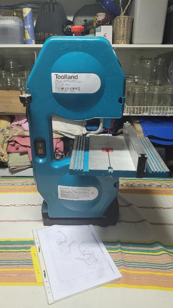 Scie à ruban Toolland 350W, Bricolage & Construction, Scie à ruban, Moins de 600 watts, 70 mm ou plus, Enlèvement