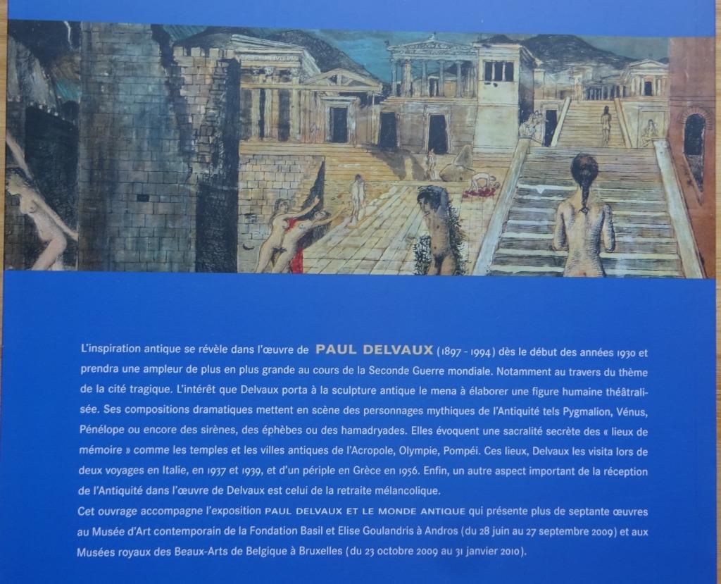 Paul Delvaux et le monde antique, 2009, PBA Bruxelles,, Ophalen of Verzenden, Zo goed als nieuw, Schilder- en Tekenkunst