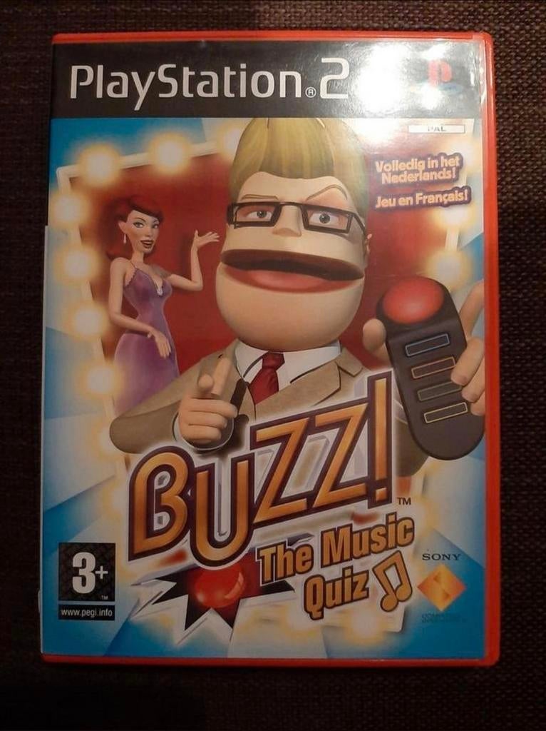 PS2 Buzz The music quiz (compleet), Games en Spelcomputers, Games | Sony PlayStation 2, Zo goed als nieuw, Ophalen of Verzenden
