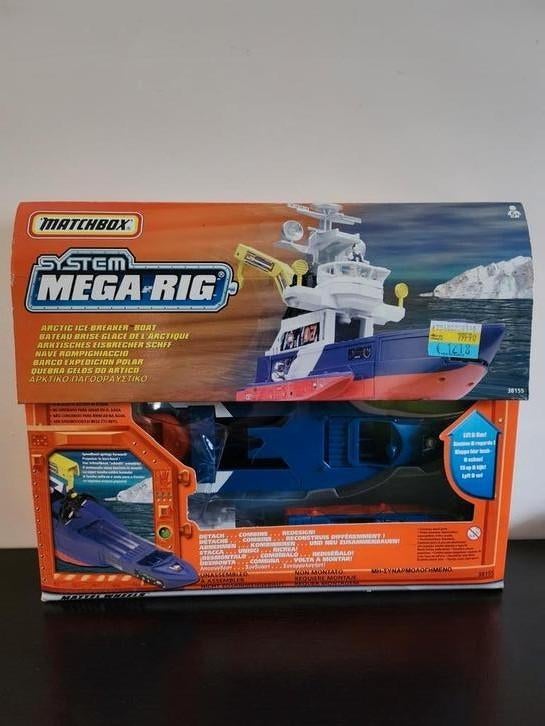 Matchbox Mega Rig Arctic Ice Breaker Boat (1999), Ophalen of Verzenden, Nieuw, Overige merken