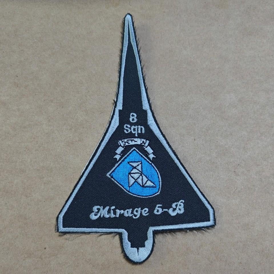 8 SQN Mirage 5 -B Bierset, Verzamelen, Ophalen of Verzenden, Luchtmacht, Embleem of Badge