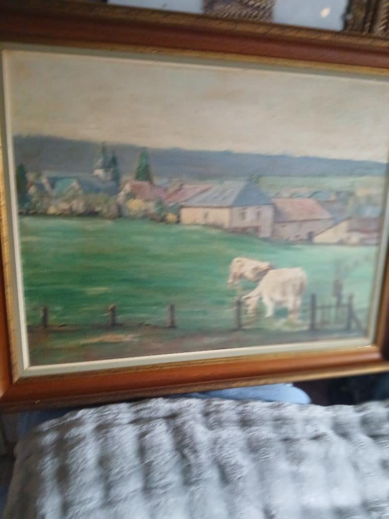 Vue de Torgny par P. Authelet., Antiquités & Art, Art | Peinture | Classique, Enlèvement