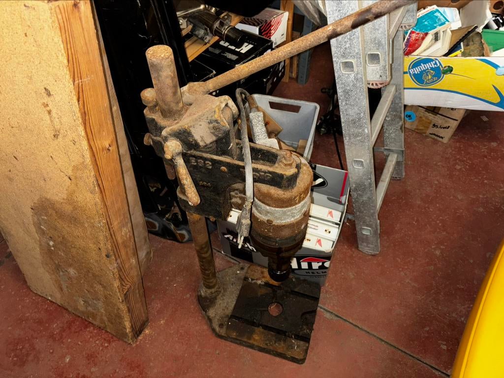 Vintage kolomboormachine jaren 50-60 van Wolf, Antiek en Kunst, Ophalen of Verzenden