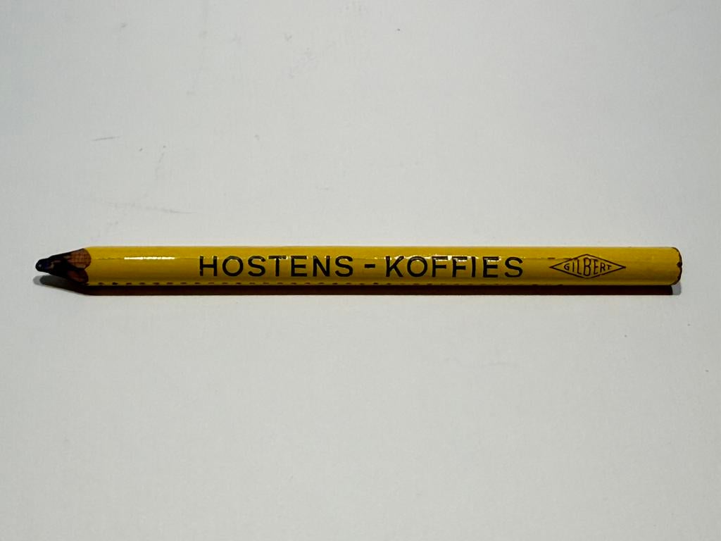 Vintage potlood HOSTENS KOFFIE, Ophalen of Verzenden, Gebruikt, Overige merken, Met reclame