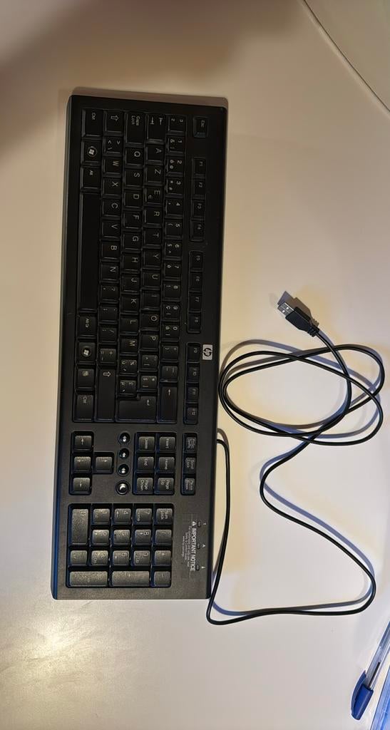 HP Toetsenbord Keyboard azerty, Computers en Software, Toetsenborden, Hp, Gebruikt, Azerty, Ophalen of Verzenden