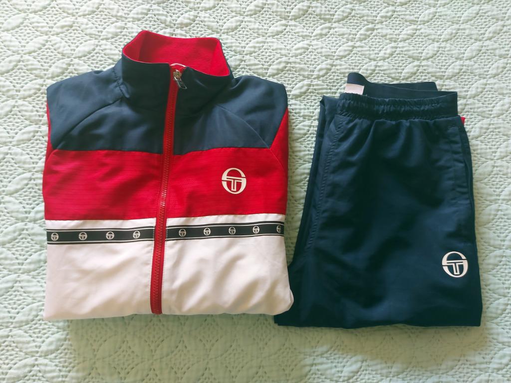 Sergio Tacchini Trainingspak (M), Blauw, Sergio Tacchini, Ophalen, Maat 38/40 (M)