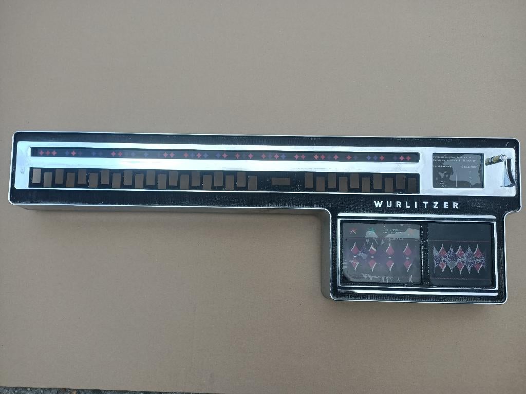 Toetsenbord Paneel Wurlitzer 3800 Americana (1973) jukebox, Envoi, Wurlitzer