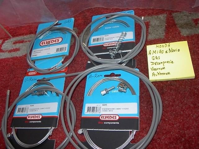 honda amigo novio : 4 kabels voor € 35. Bel voor reservatie, Fietsen en Brommers, Brommeronderdelen | Oldtimers, Ophalen, Nieuw