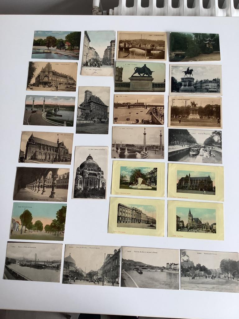 13 oude gelopen postkaarten Liège - Luik, Verzamelen, Postkaarten | België, Ophalen of Verzenden, Voor 1920, Gelopen, Luik