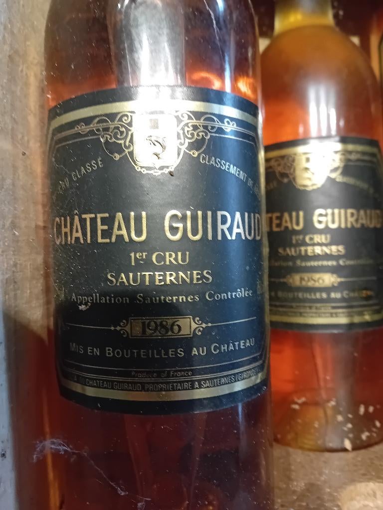 Chateau Guiraud 1986 Sauternes, Verzamelen, Wijnen, Frankrijk, Nieuw, Ophalen of Verzenden, Witte wijn