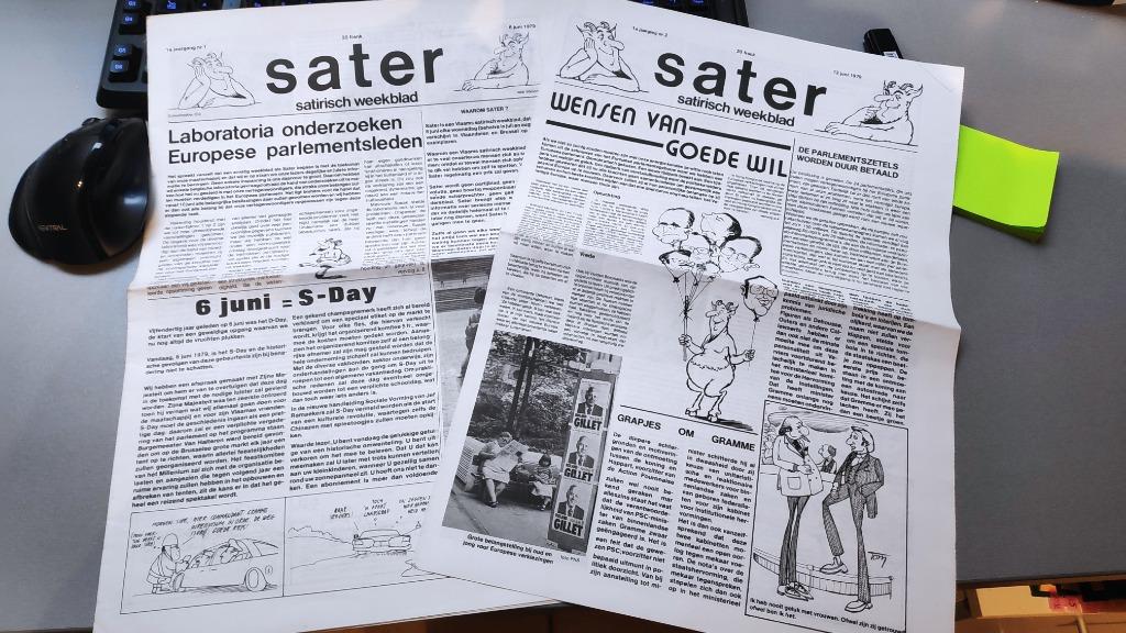 Satirisch weekblad Sater (2 eerste nummers), Ophalen of Verzenden, 1960 tot 1980, Tijdschrift