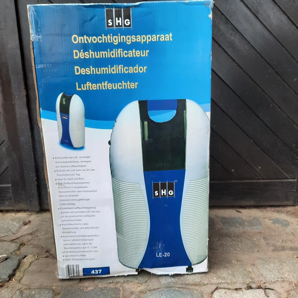 Luchtontvochtiger SHG LE20 -als nieuw, Ophalen, Zo goed als nieuw, Luchtontvochter