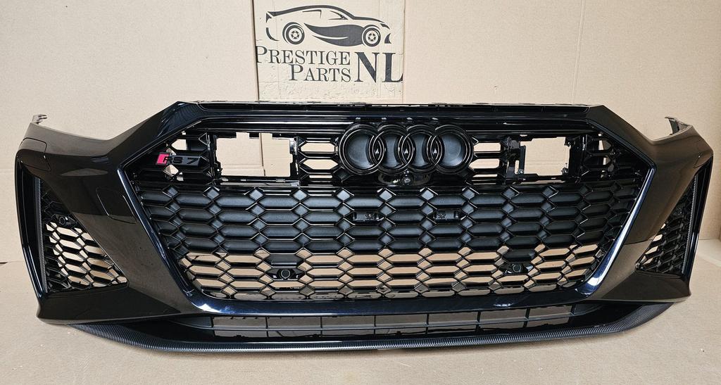 Voorbumper Audi A6 C8 4K0 RS6 ORIGINEEL 6xPDC CAMERA CARBON, Gebruikt, -, Voor, Ophalen of Verzenden