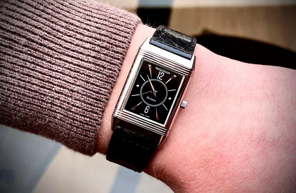 Jaeger-LeCoultre Reverso 250.3.86 * 18K WHITE GOLD - PRO *, Enlèvement ou Envoi, Utilisé
