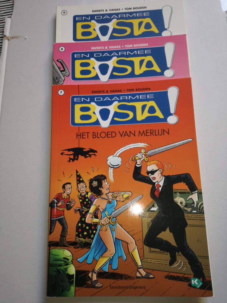 En daarmee BASTA! nrs 7 , 8 , 9  - strips, Boeken, Meerdere stripboeken, Ophalen of Verzenden, Gelezen